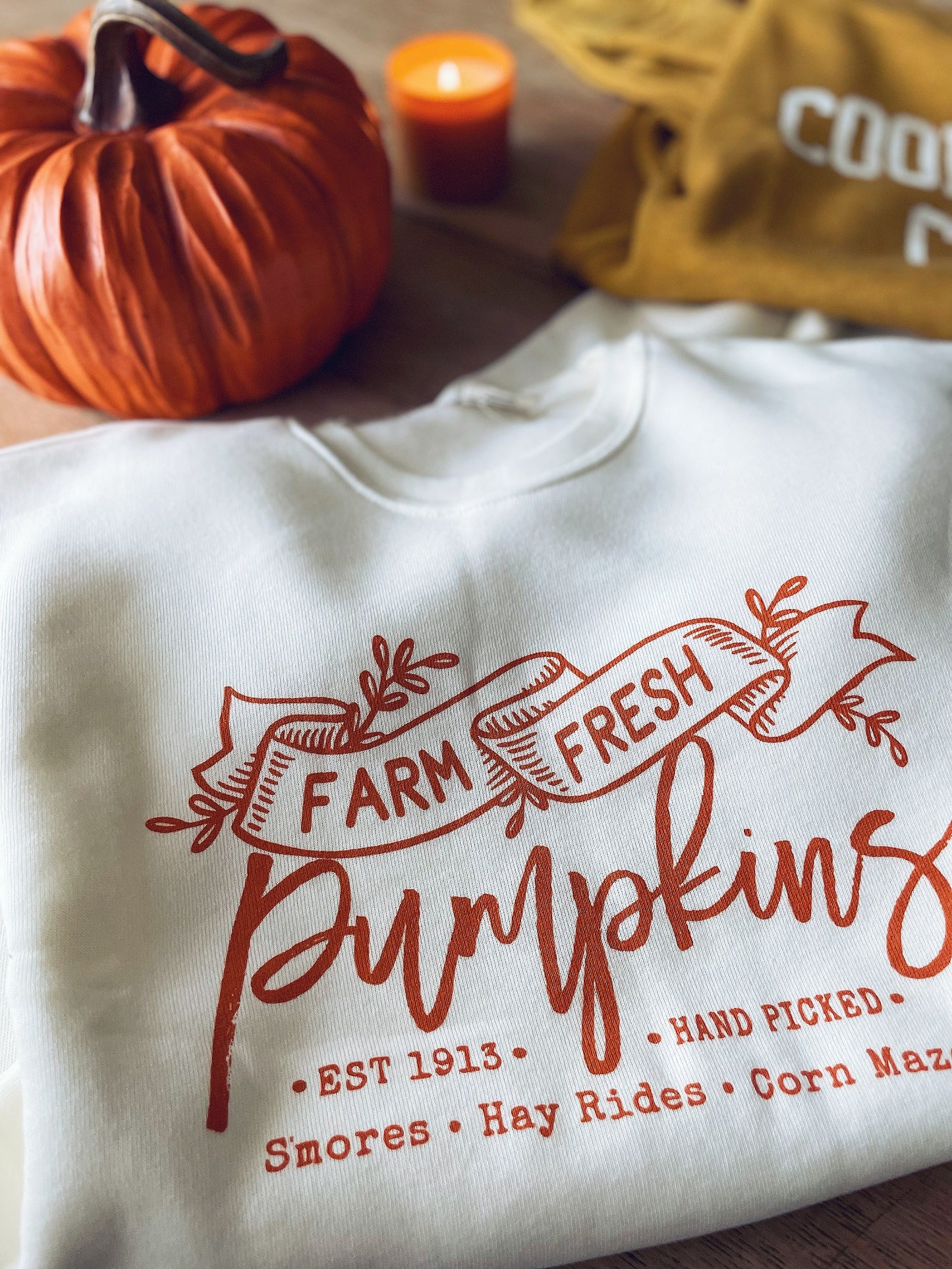 Farm Fresh Pumpkins Softest Fleece Sweatshirt