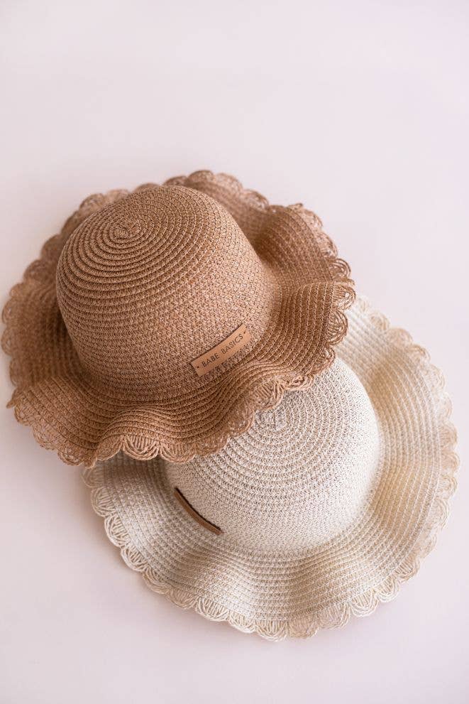 Baby Girl Sun Hat in Natural