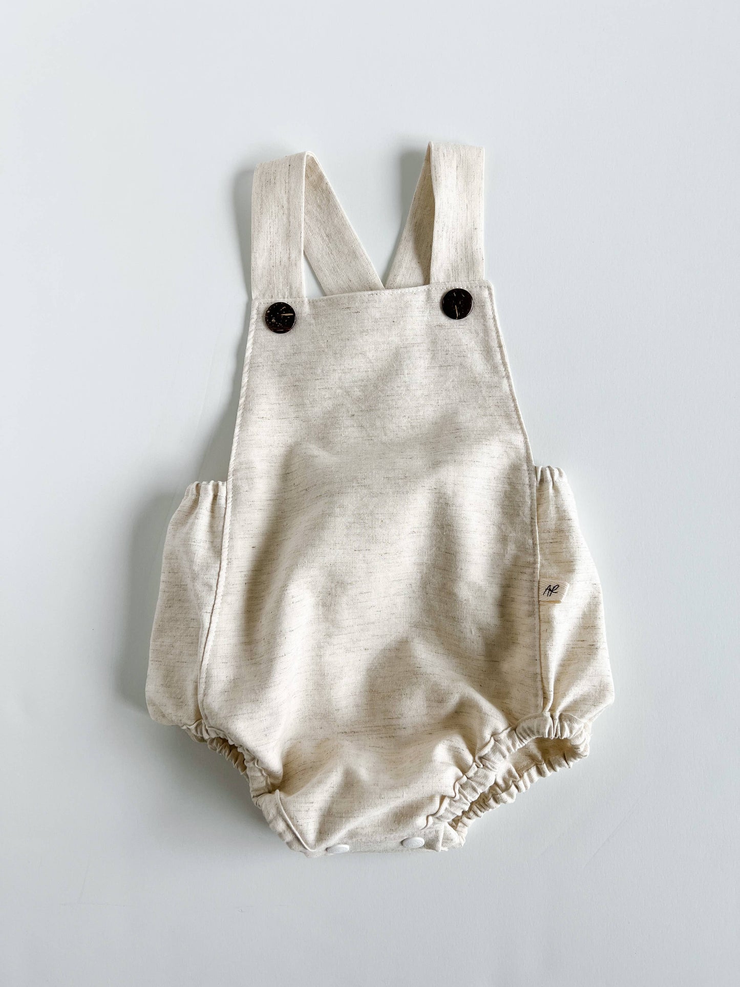 Frankie Baby Toddler Romper in Flax