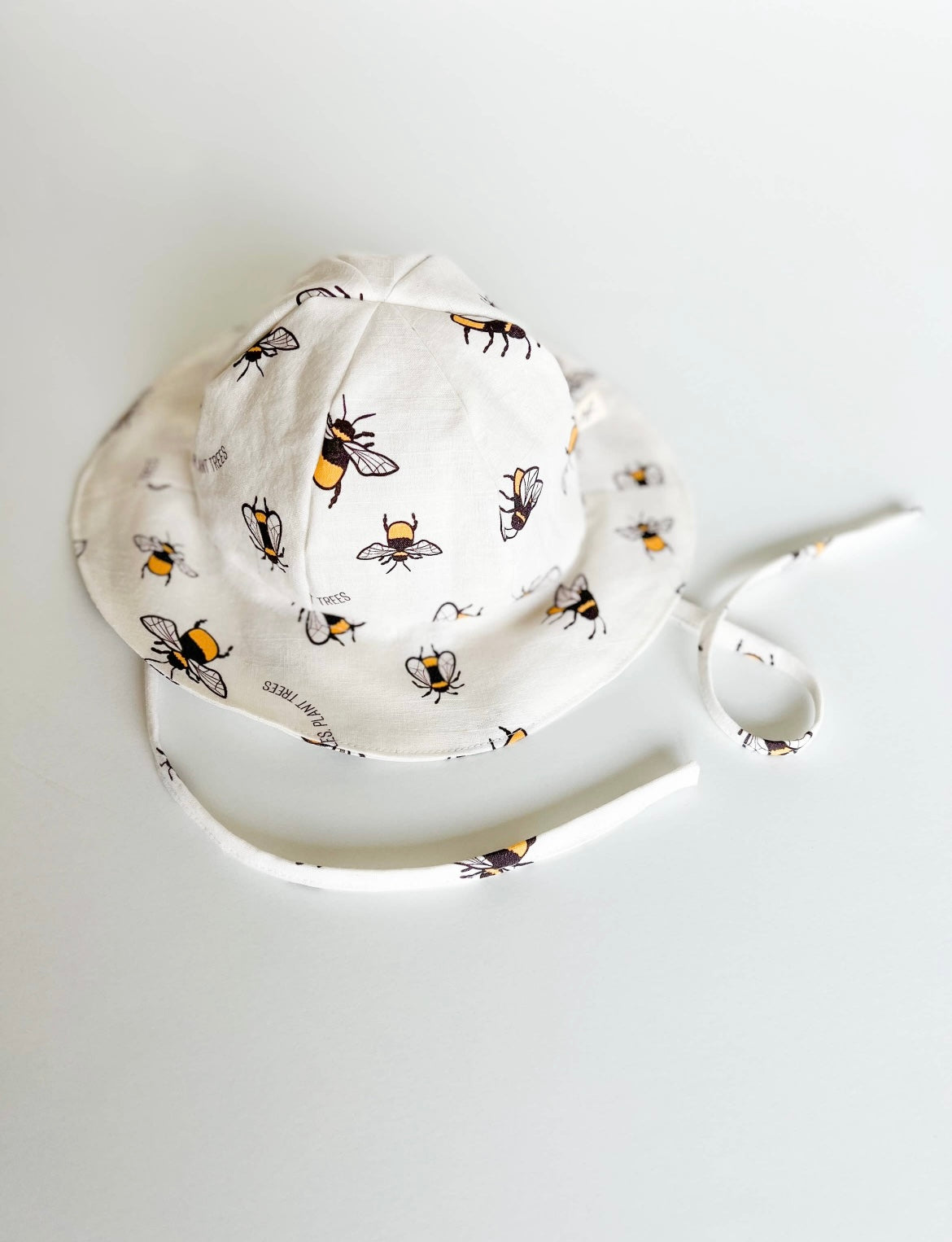 The Hemp Sun Hat in Bees (USA handmade)